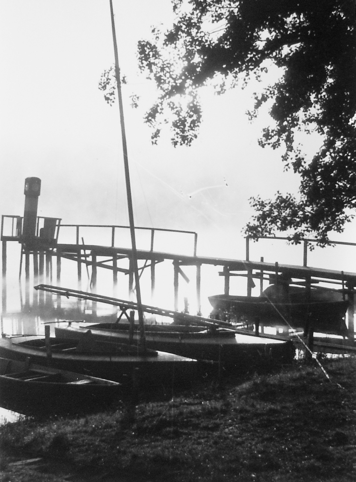 B-Steg nach 1945 ein desolater Zustand Aufnahme 1949